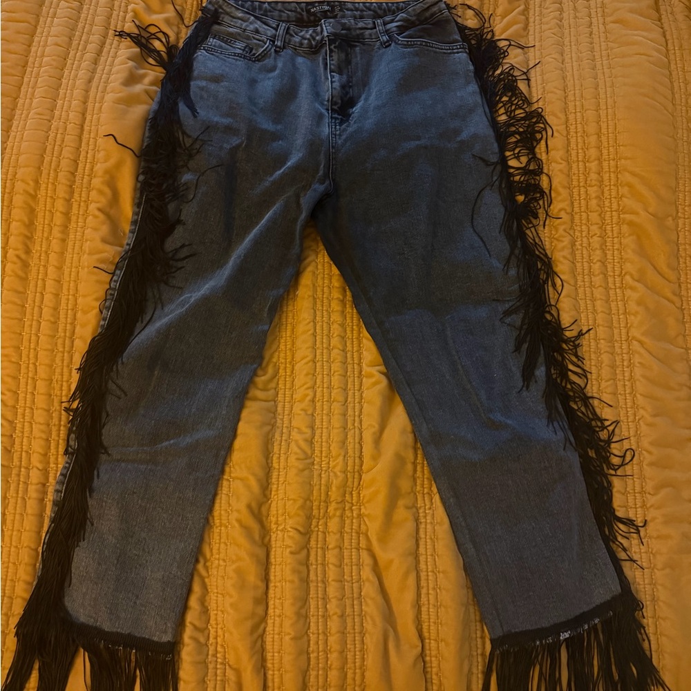 Nasty Gal Black Denim Jeans